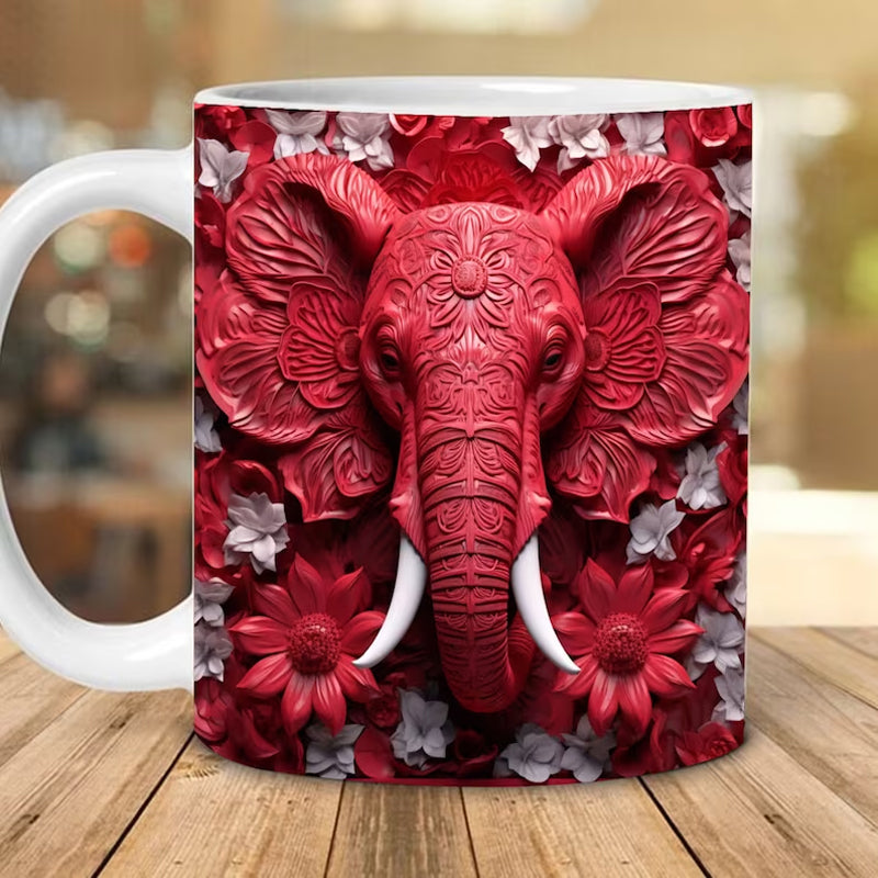 Hjemix | 3D Elefant Blomsterkopp