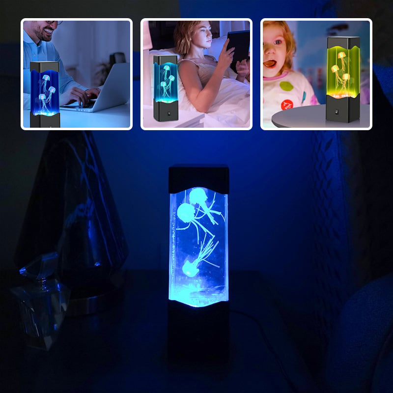 Hjemix | Flerfarget Maneter Lava Lampe