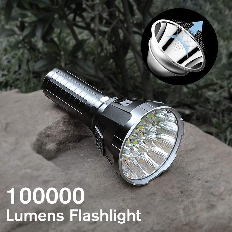 Hjemix | 30000-5000 Lumen Høy Effekt LED Fakkel, vanntett