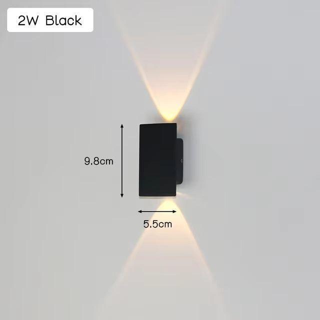 Hjemix | Light - Moderne værbestandig LED-vegglampe laget av aluminium for utendørs bruk