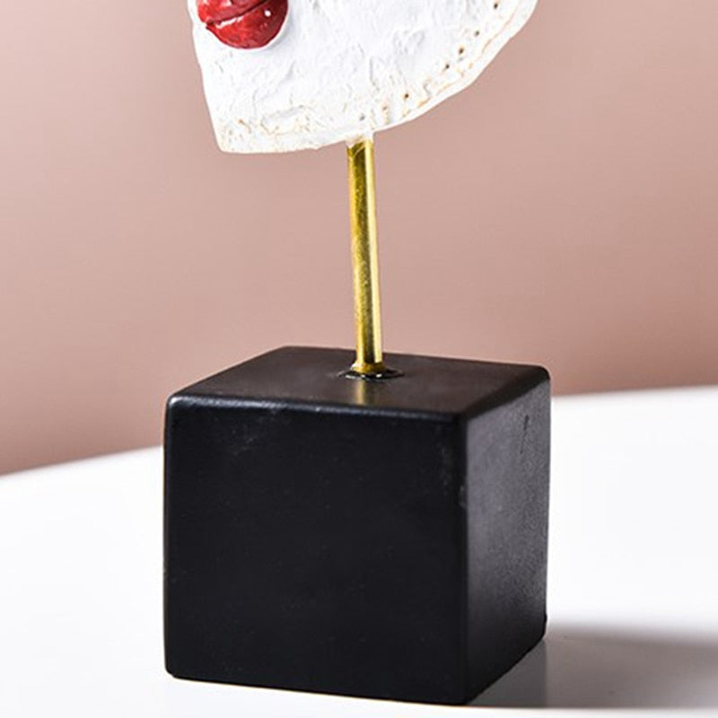 Hjemix | Abstrakt Pop Art Ansikt Hjem Skulptur