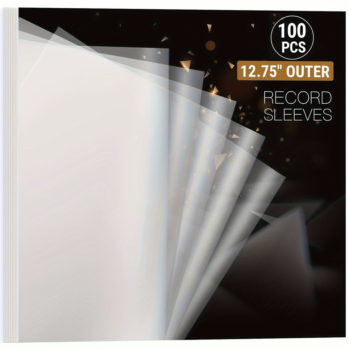 Hjemix | Premium Gjennomsiktig Vinylbeskyttelse - 12,75" LP og Gatefold-beskyttelse, slitesterk 3mil tykkelse - Ideell for gaveinnpakning