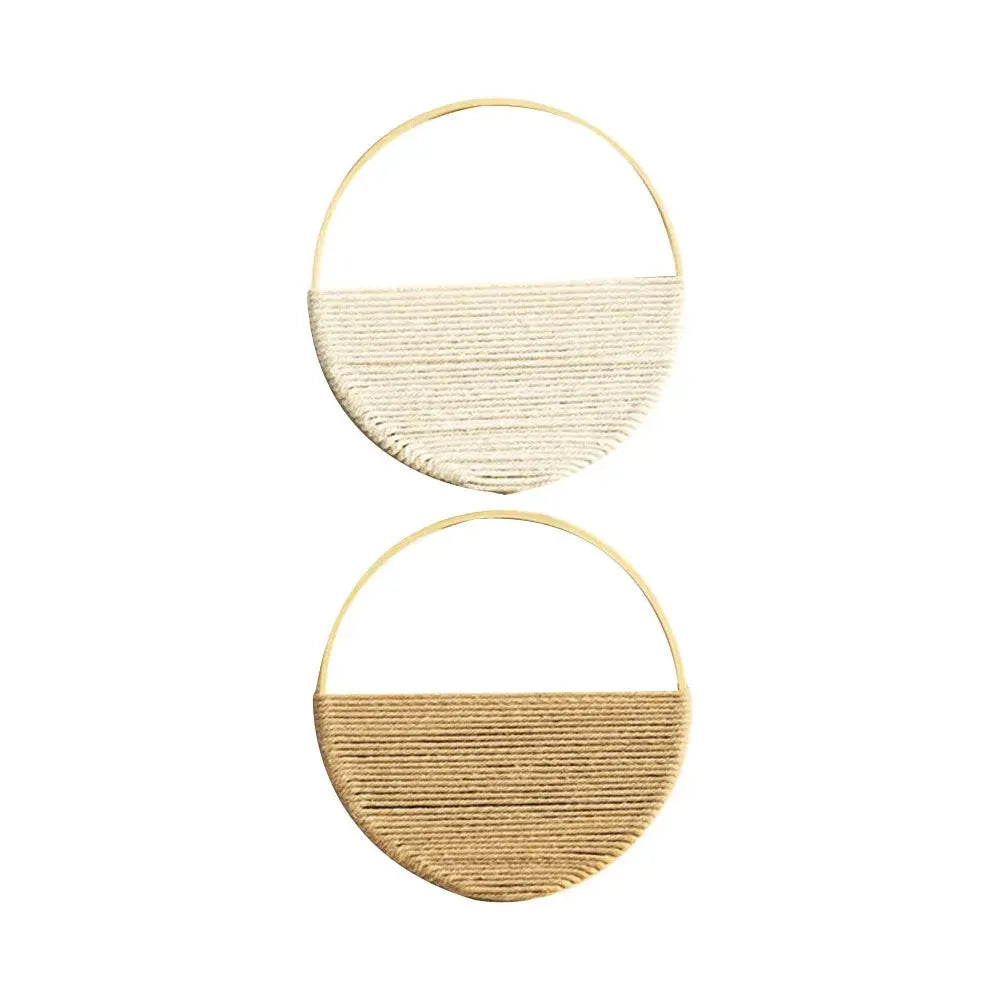 Hjemix | Willowloop – Sirkulær Macrame Veggdekor med Symmetrisk Design