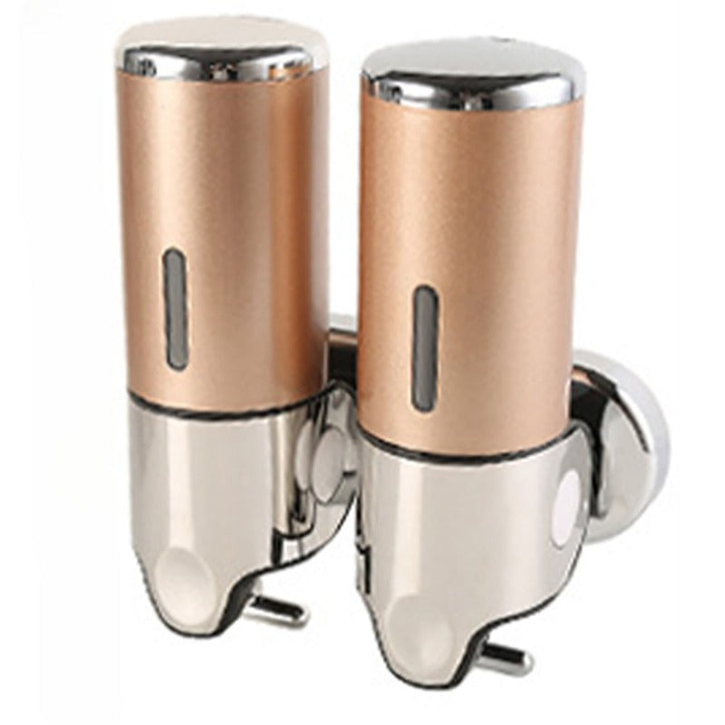 Såpeholder og dispenser veggmontert rustfritt stål bad dusj såpedispenser pumpe