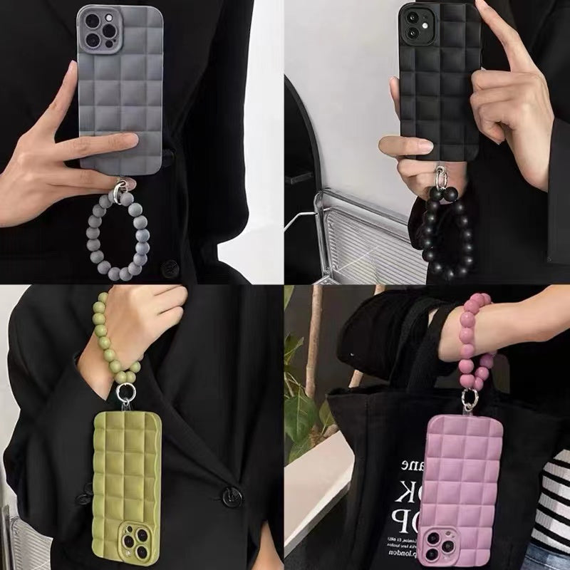 Hjemix | Frostet Perle Armbåndveske for iPhone