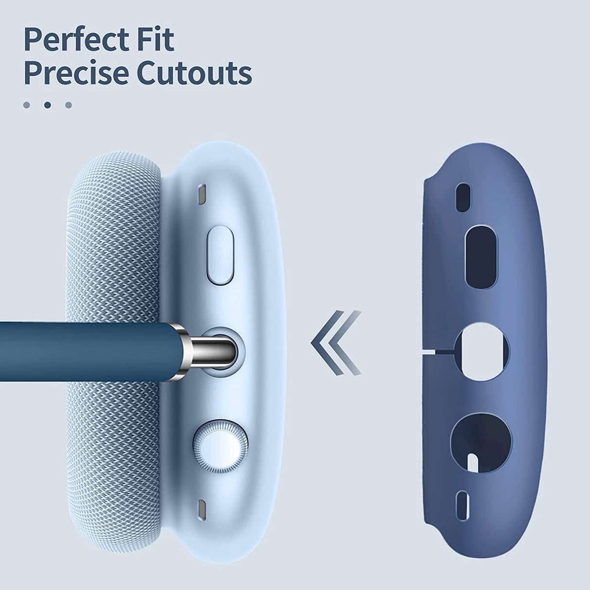 Hjemix | AirPods Max Hodetelefoner, Anti-Ripe Ørekoppdeksel