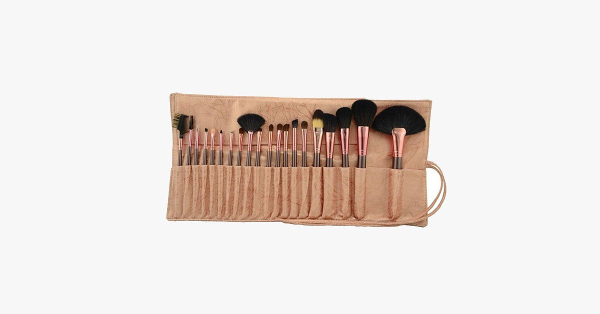 Hjemix | Coco Bronze Brush Set of 20 - Useful for full face makeup