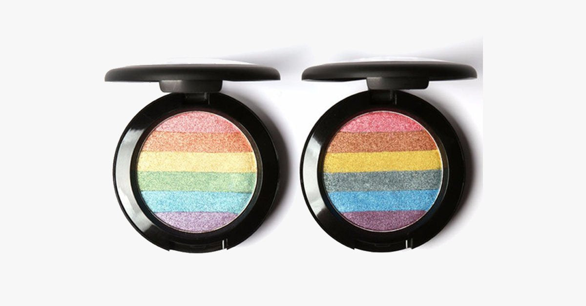 Hjemix | Rainbow Prism Highlighter – Bli fargerik med fargene av regnbuen