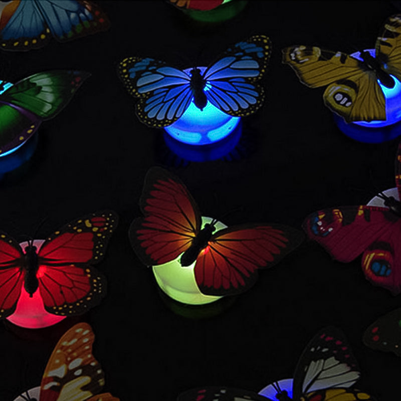 Hjemix | 3D LED Sommerfugl Dekorasjon Nattlys