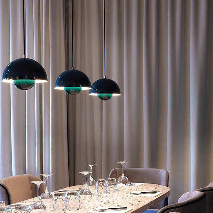 Hjemix | Nordic Macaron 1-Ly Half-Sirkel Kuppel Pendellampe