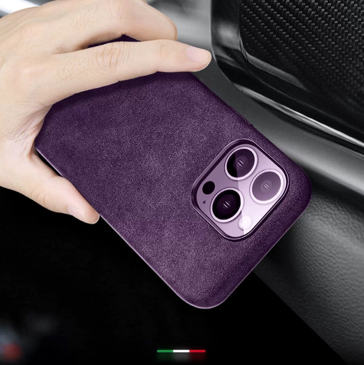 Hjemix | Italiensk Alcantara Magnetisk Etui for Iphone