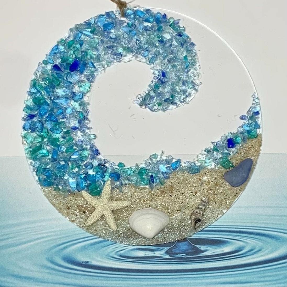 Hjemix | Havglass solfanger - Havbrytende bølge strandornament