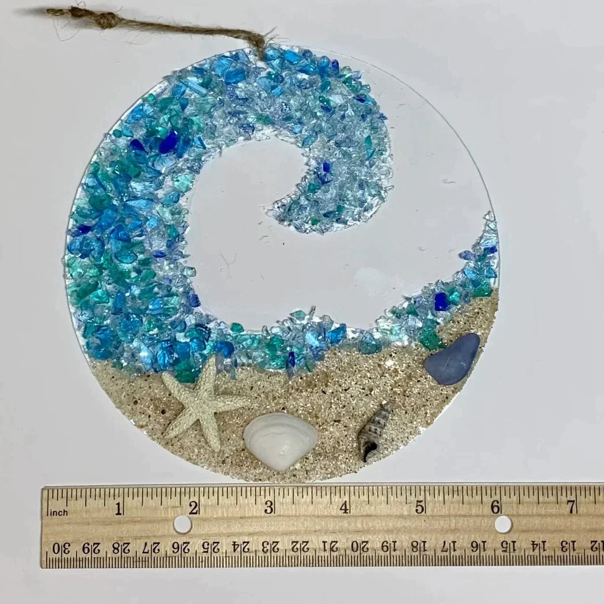 Hjemix | Havglass solfanger - Havbrytende bølge strandornament