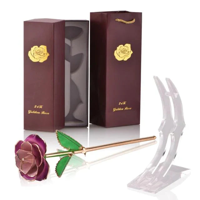 Hjemix | 24k Gulldyppet Evig Rose