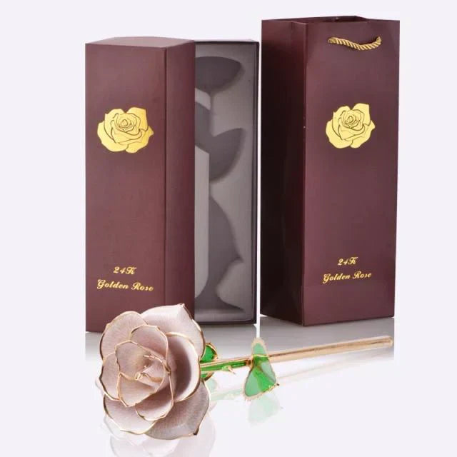 Hjemix | 24k Gulldyppet Evig Rose
