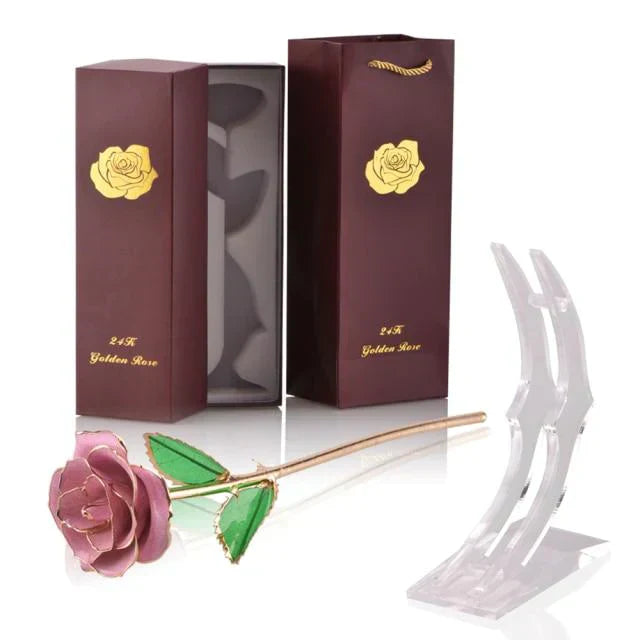 Hjemix | 24k Gulldyppet Evig Rose
