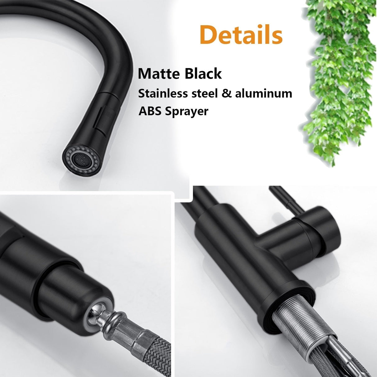 Hjemix | Kjøkkenkran med uttrekk og sensor