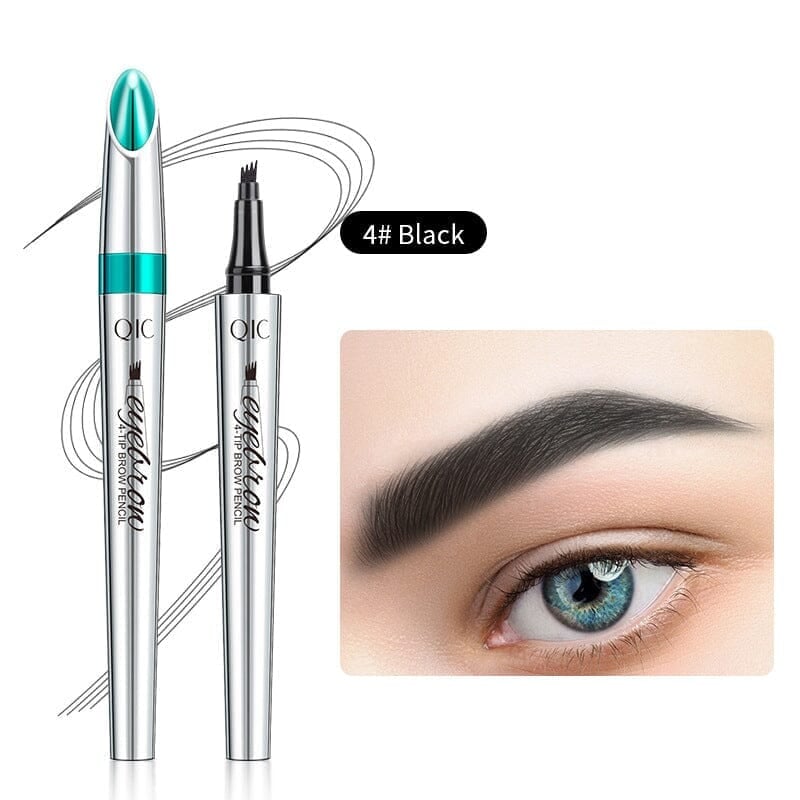 Hjemix | 3D Vanntett Microblading Brynpen 4 Gaffeltip Tatoveringsblyant