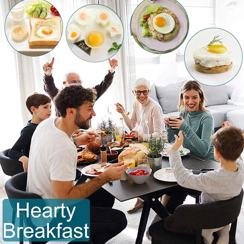 Hjemix | Søt Kokt Egg Form🥚🥚4 PCS/Sett Med Pensel