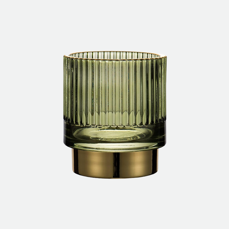 Hjemix | Elise Gullfolie Glass Makeup Halter & Organizer