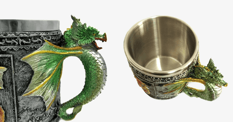 Hjemix | 3D Rustfritt Stål Dragemugg – Gjør barna dine gladere med en funky mugg!