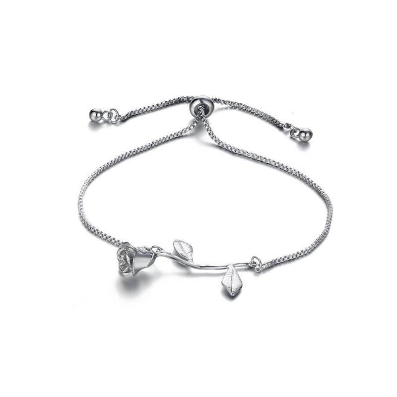 Hjemix | Rose Blomst Charm Armbånd