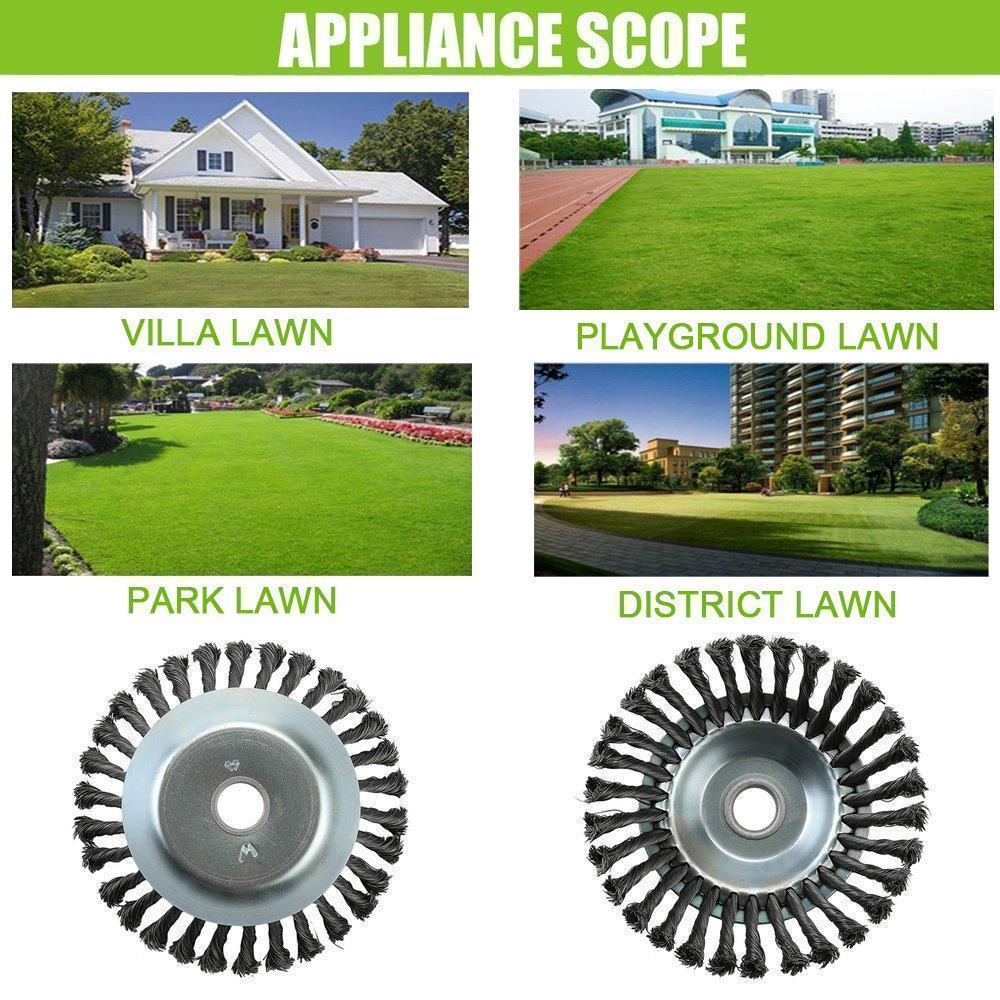 Hjemix | Hage ugressbørste gressklipper