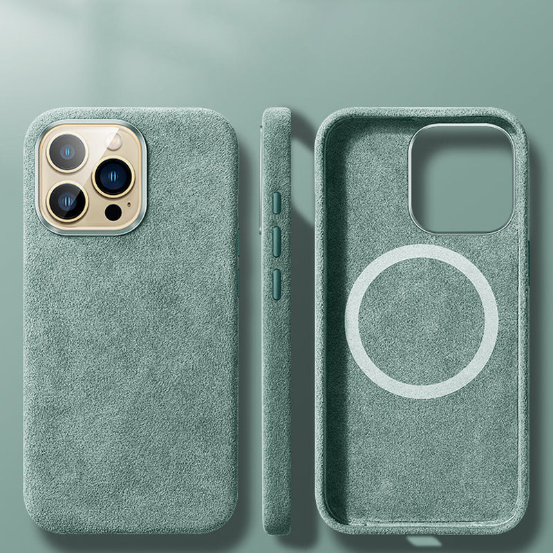 Hjemix | Italiensk Alcantara Magnetisk Etui for Iphone