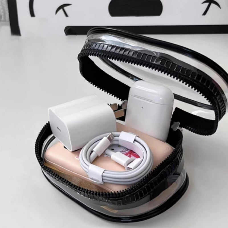 Hjemix | PVC vanntett gjennomsiktig kabeloppbevaringspose