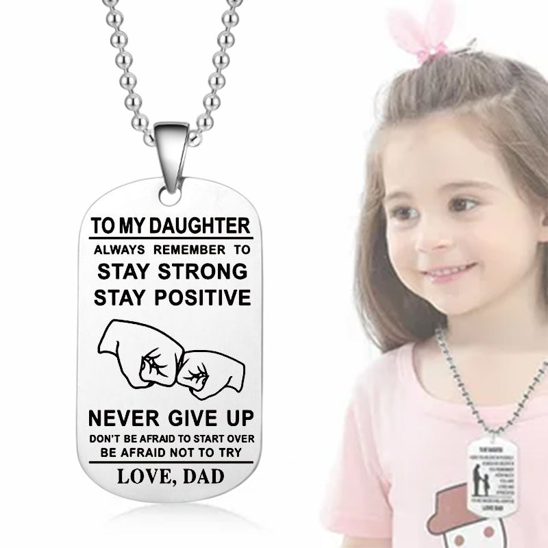 Hjemix | Engelsk alfabet rustfritt stål halskjede