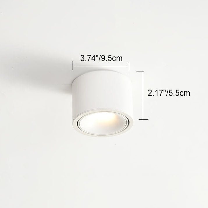 Hjemix | Origo Minimalistisk LED Taklampe - Justerbar Rund Innfelt Lampe
