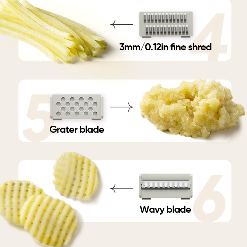 Hjemix | Rustfritt stål multifunksjonell grønnsakshakker