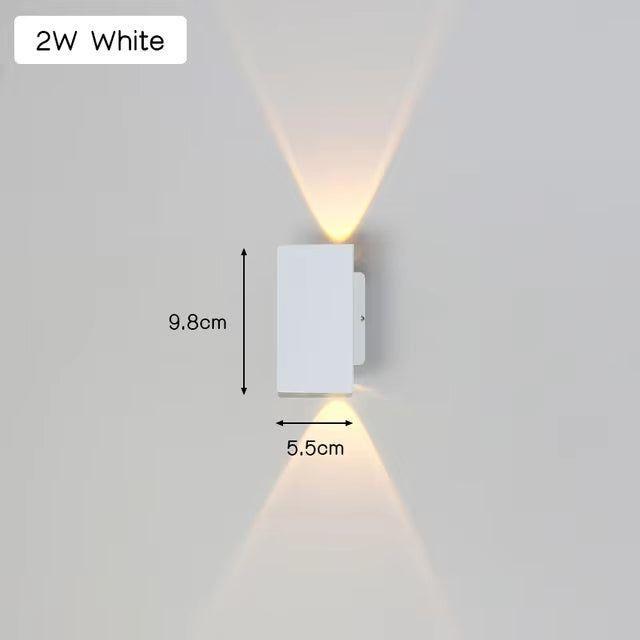 Hjemix | Light - Moderne værbestandig LED-vegglampe laget av aluminium for utendørs bruk
