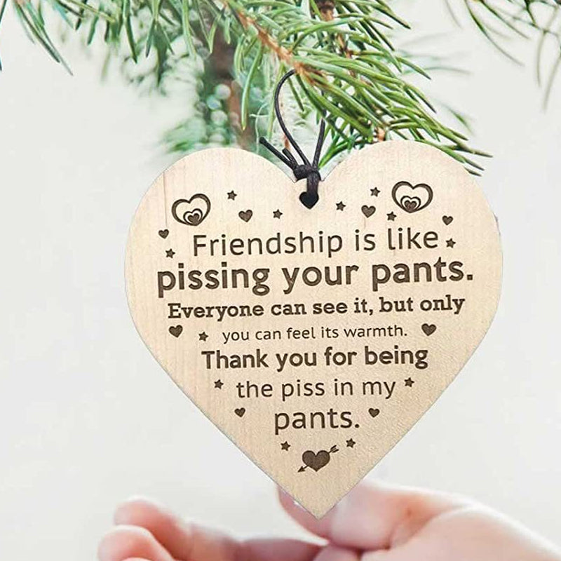 Hjemix | Vennskap Tre Ved Pendel Juletre Dekor (3 Biter)