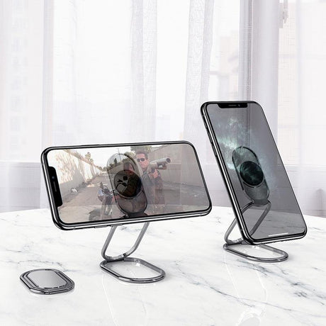 Hjemix | Metallisk sammenleggbar telefonholder