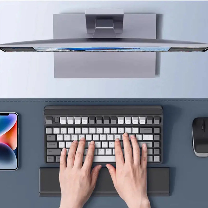 Hjemix | Tastatur håndleddstøtte med skrivebords skilleboks
