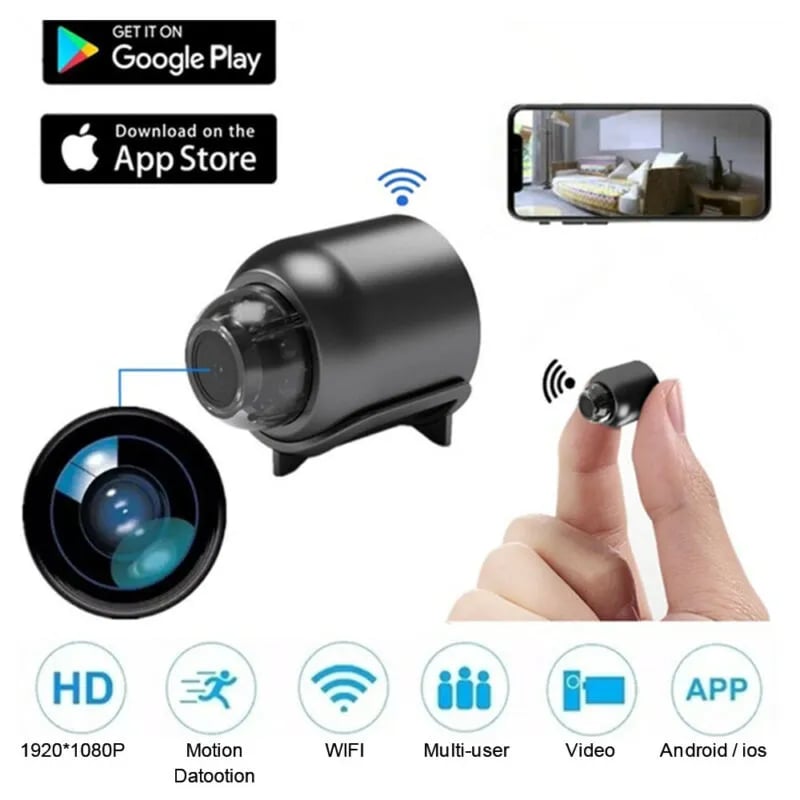 Hjemix | Mini 5G Trådløs Wifi Kamera 1080P HD