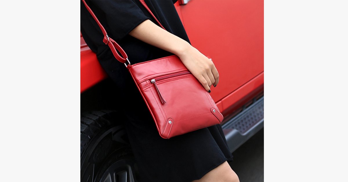 Hjemix | Crossbody Messenger Bag - Laget av PU-lær - Høy kvalitet - Multifunksjonelle vesker