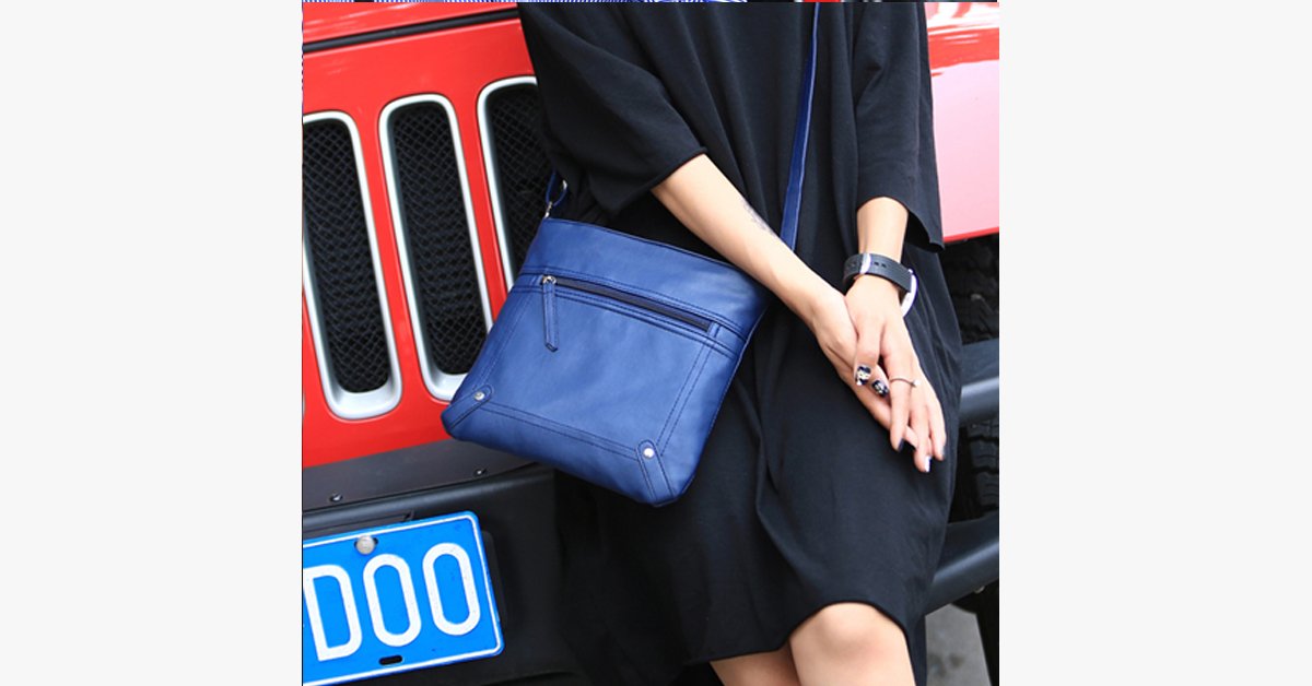 Hjemix | Crossbody Messenger Bag - Laget av PU-lær - Høy kvalitet - Multifunksjonelle vesker