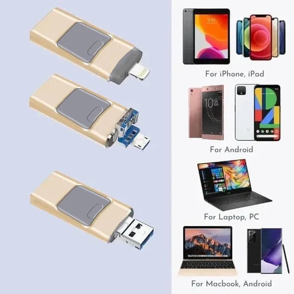 Hjemix | 4 i 1 høyhastighets USB-minnepinne