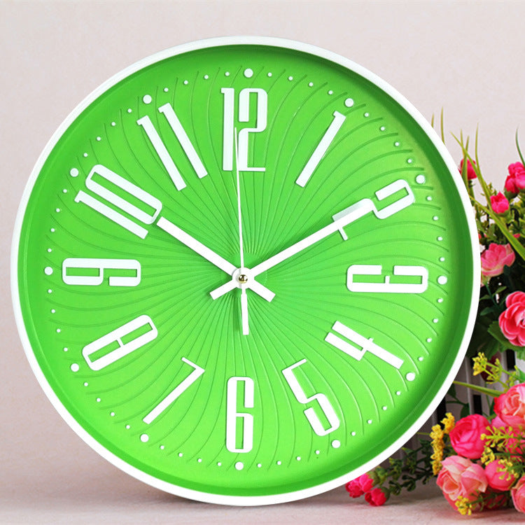 Hjemix | Stor Bokstav Klasserom Tyst Klokke 30 cm Batteridrevet