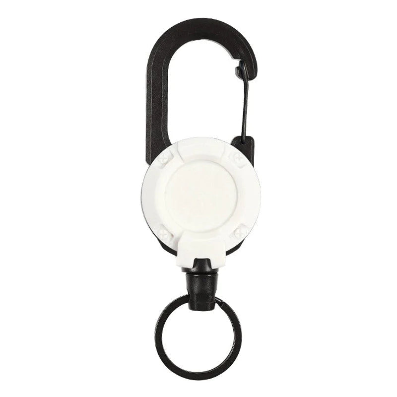 Hjemix | Utendørs automatisk uttrekkbar wire Luya taktisk nøkkelring med tyverisikring