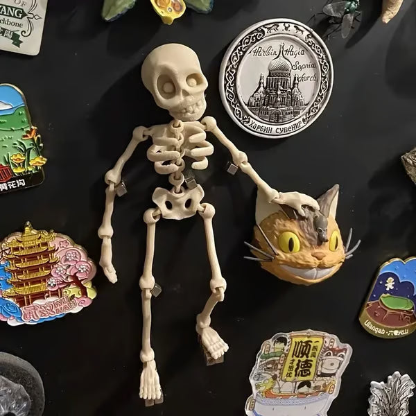 Hjemix | 3D-printet vintage skjelett magnetisk figur 🎃
