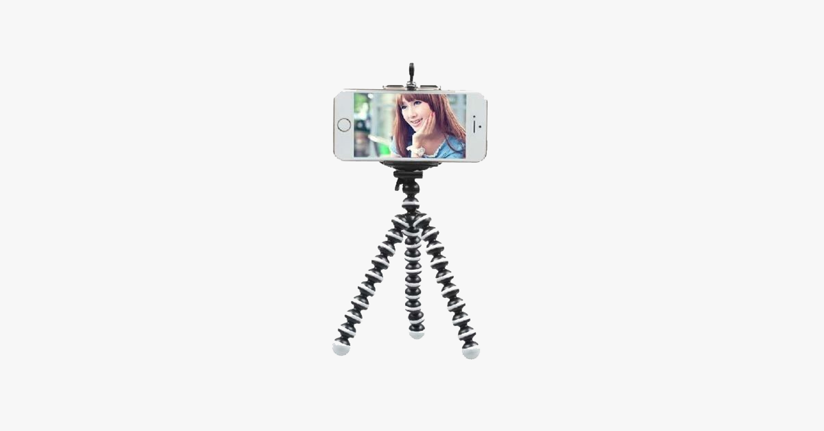 Hjemix | Mini Fleksibel Selfie Smartphone Stativ – Klikk på fantastiske bilder enkelt!