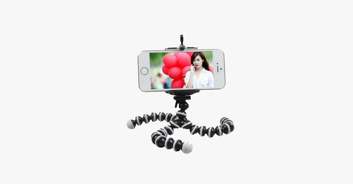 Hjemix | Mini Fleksibel Selfie Smartphone Stativ – Klikk på fantastiske bilder enkelt!