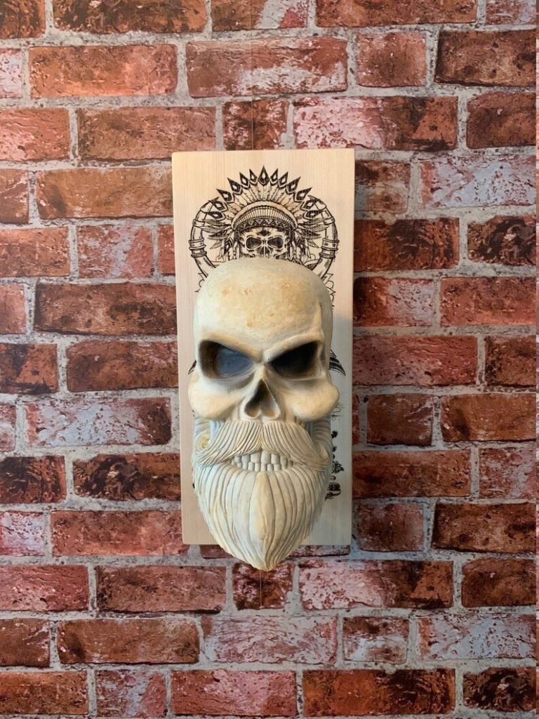 Hjemix | Bearded Skull – Eagle Skull & Cross