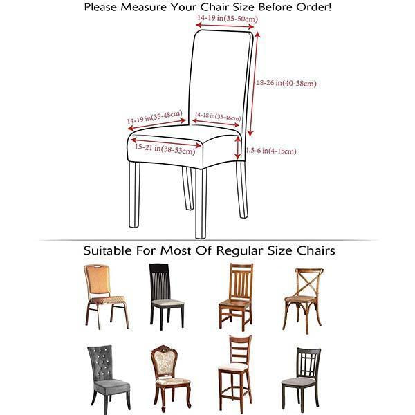 Hjemix | Vanntett elastisk trekk til spisestuestoler