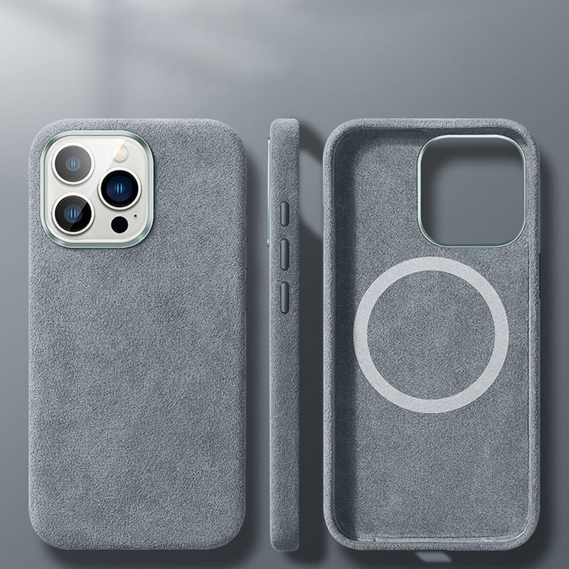Hjemix | Italiensk Alcantara Magnetisk Etui for Iphone