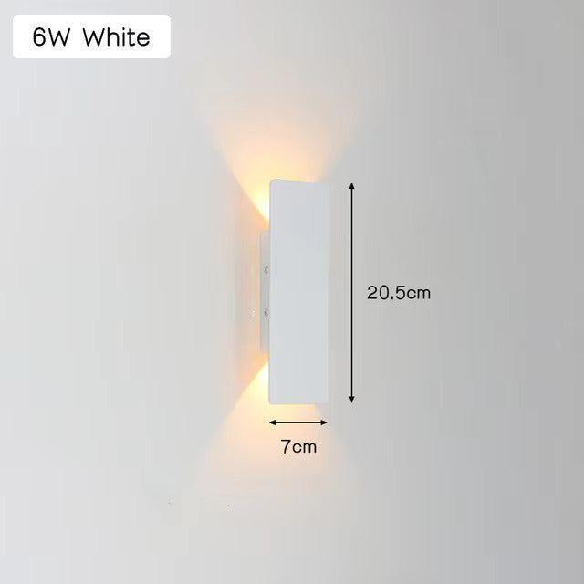 Hjemix | Light - Moderne værbestandig LED-vegglampe laget av aluminium for utendørs bruk