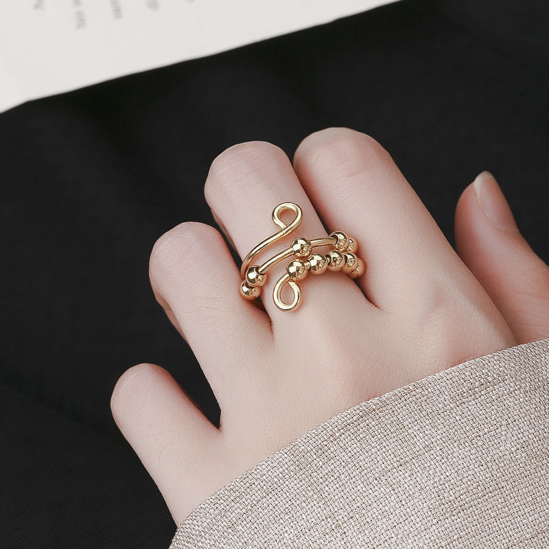 Hjemix | Distribuer Dine Frykt Sirkel Perler Fidget Ring